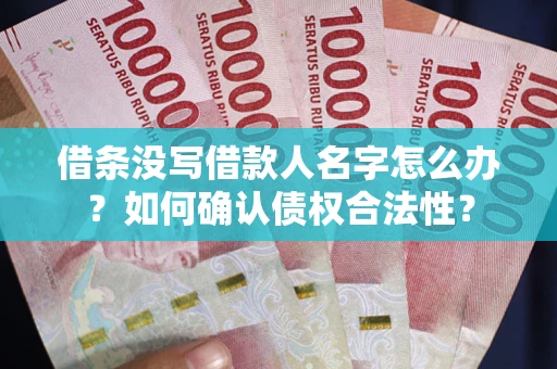 济南借条没写借款人名字怎么办？如何确认债权合法性？
